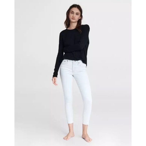 Rag & Bone Cate Mid-Rise Ankle Skinny Jeans Size 26 – Ditch Plains Wash - Picture 3 of 10